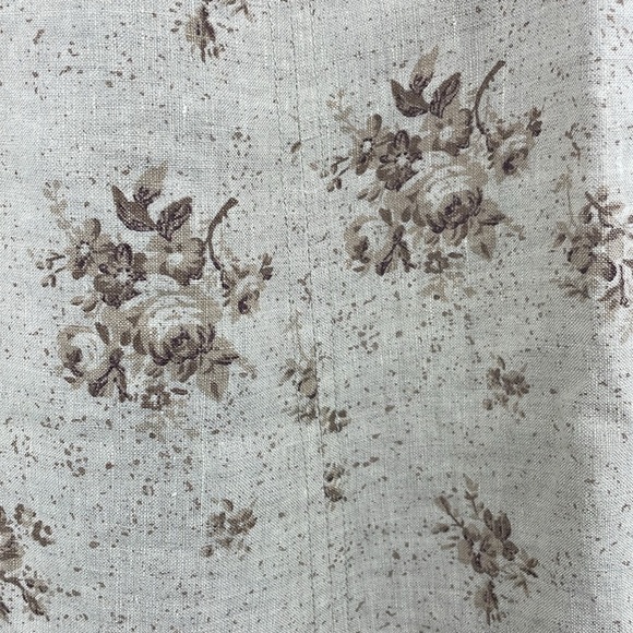 Vintage 90’s Y2k Laura Ashley 100% Linen Floral Skirt Size US 6 - Picture 5 of 7